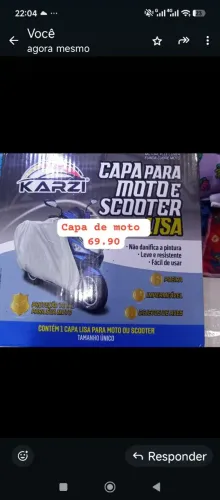 Capa para moto