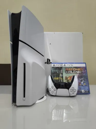 Ps5 slim com leitor + 6 meses de garantia