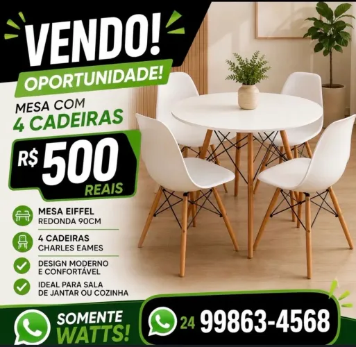 Mesa 4 cadeiras