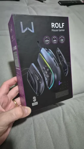 Mouse gamer botões laterais (9 que vira 3) rgb