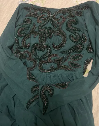 Vestido de festa verde marca sabor de hortelã 