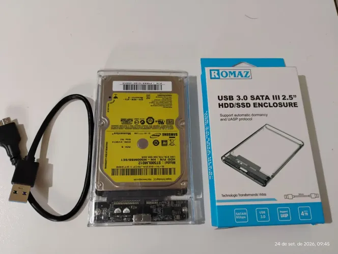 HD externo 500gb