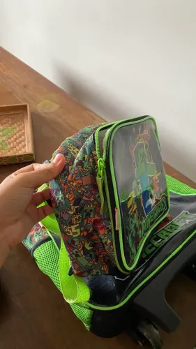 Kit Mochila Infantil De Rodinhas Minecraft 