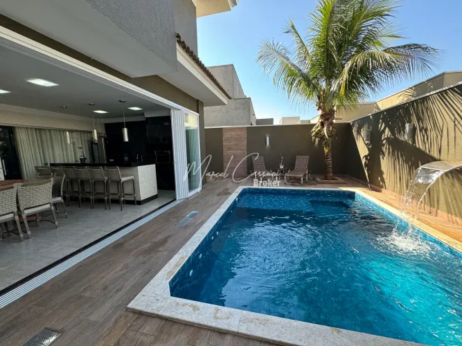Condomínio Village Damha III - Sobrado com 3 suítes sendo 1 master, área gourmet com pisci