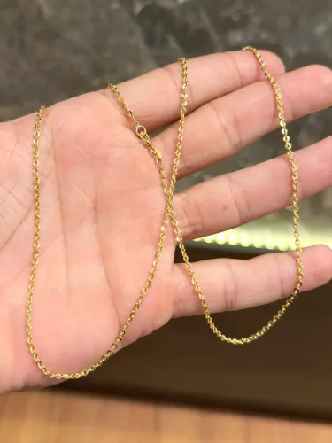 Cordão de ouro Cartier com 2.7g oco ( LOJA FÍSICA )