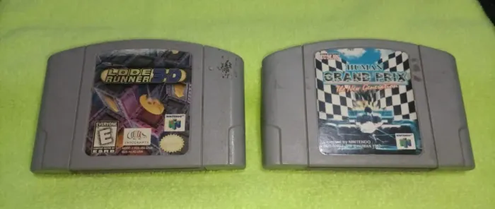 Lode Runner 3-D (americano) & Human Grand Prix New Generation (japonês) para Nintendo 64