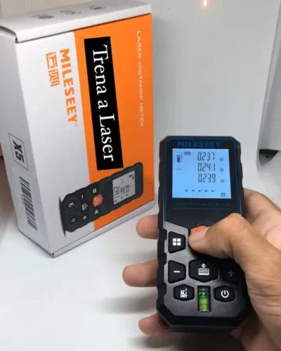 Trena Laser Digital Completa Profissional 100m Mileseey X5