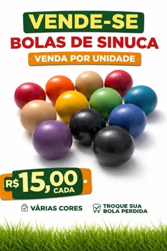Vendo bolas de sinuca avulsas (unidade)