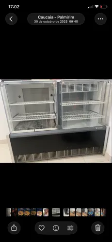 Balcão refrigerado gelo par