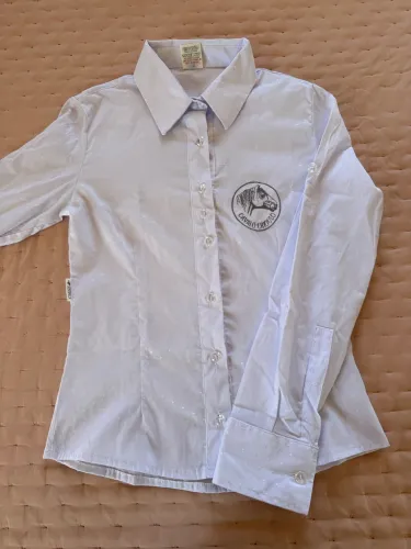 Camisa feminina Cavalo Crioulo branca - Tam. P