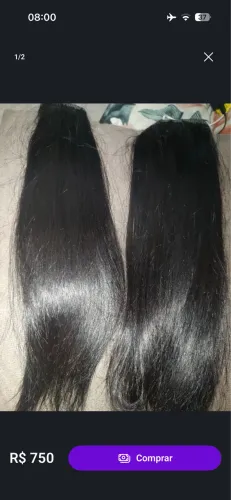 Tela cabelo humano 35cm