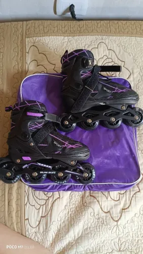 Patins roller Inline ajustável Adulto SEMI profissional