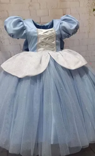 Vestido cinderela 5/6 anos