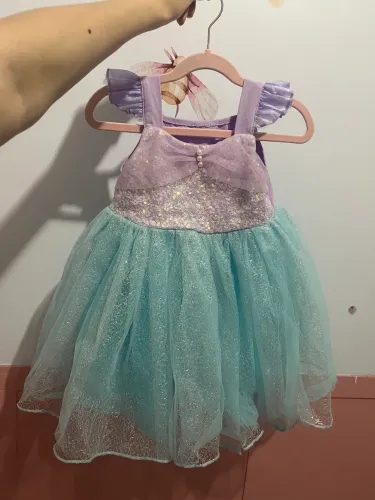 Vestido Mesversario pequena sereia