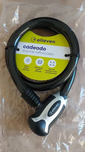 Cadeado Bike Aço Reforçado Elleven Com Chave 80cmx15mm<br>15mm