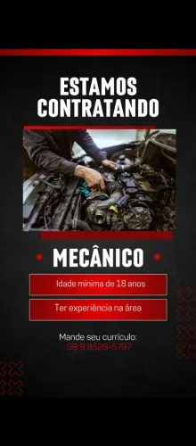 Vaga para mecânico automotivo