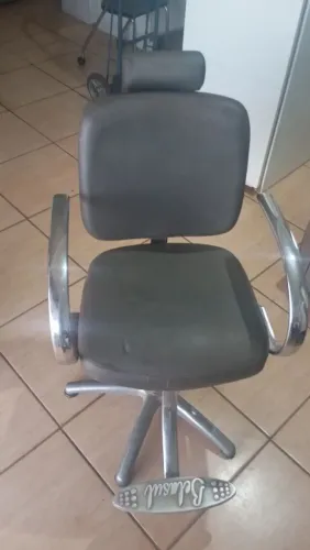 Cadeira de cabeleireiro reclinável giratória 