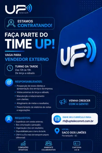 Vaga de vendedor externo