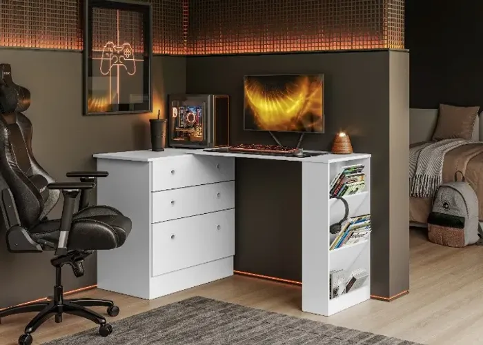 Comoda com mesa giratoria 