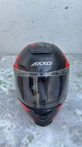 Capacete Axxis Eagle Diagon Vermelho 57/58