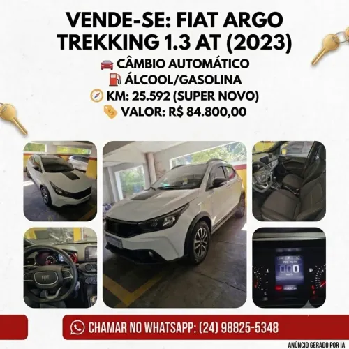 Fiat Argo Trekking 1.3 8V Flex Aut. 2023