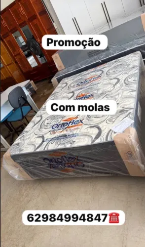 Cama box com molas (novo)
