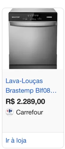 Lava louças Brastemp 8 serviços
