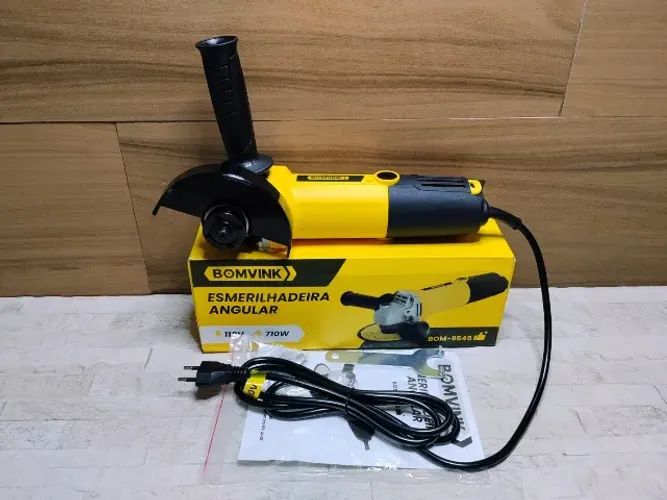 Esmerilhadeira Angular Bomvink Ideal para Corte Desbaste e Polimento Com Alta Eficiência