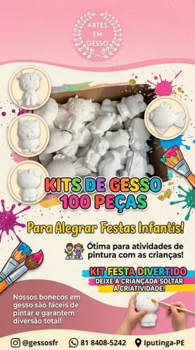 Kit de gesso 100 peças