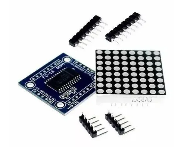  Matriz De Leds 8x8 Com Max7219 Arduino Automação Robotica COD-AM135