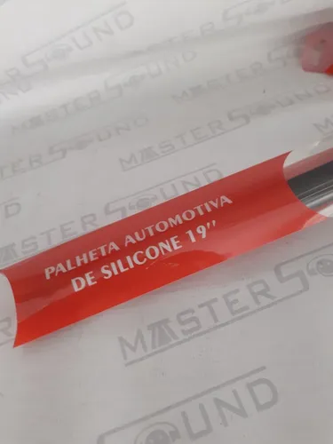 Palheta silicone universal. 19". Nova. Colocada.