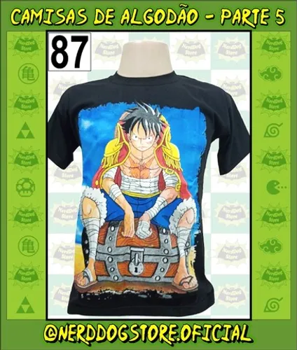 Camisa Monkey D. Luffy - One Piece Mugiwara Shanks Haki Gomu Akuma no Mi - NerdDog Store