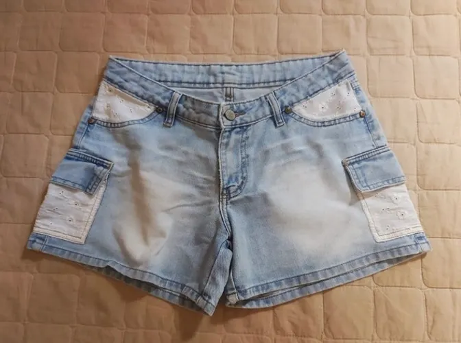 Shorts jeans feminino - Tamanho 40