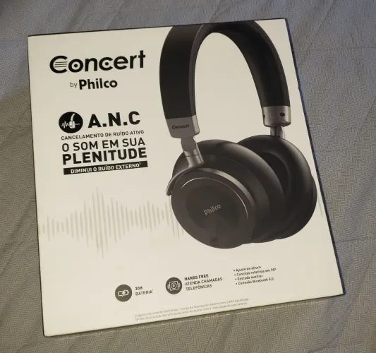 Fone de ouvido Bluetooth Philco Concert A. N. C com CANCELAMENTO DE RUÍDO