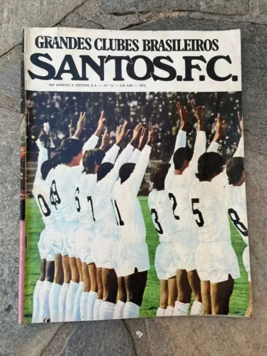 Revista Grandes Clubes Nº 12 = Santos Fc Com Pelé Em 1972