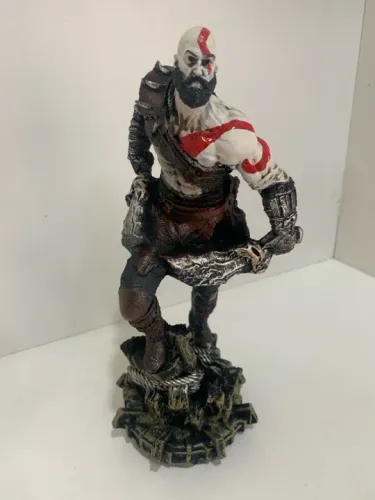 Boneco kratos / god of war resina 