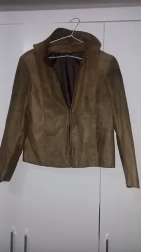 Jaqueta de couro Julian Marcuir veste M feminino 