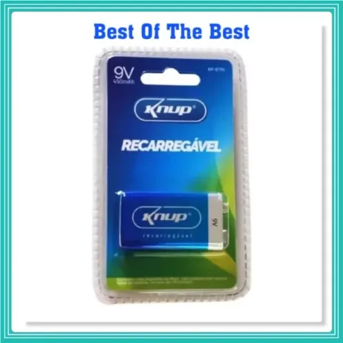 Bateria Recarregavel 9v 450mah Utilizado Em Brinquedo Microfone Sem Fio