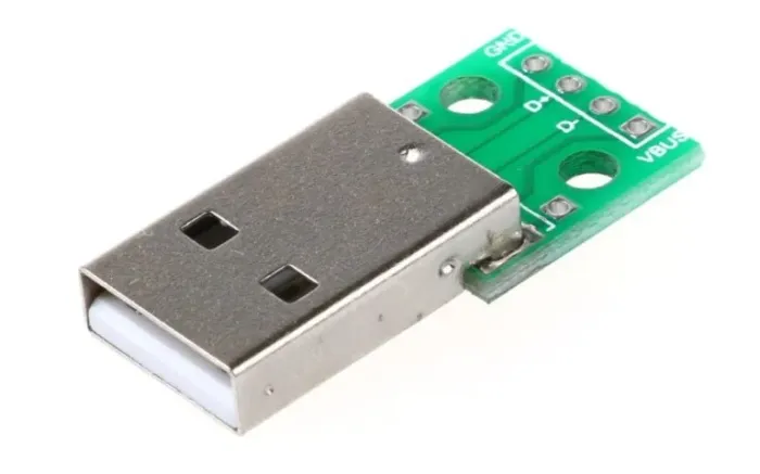 Adaptador Conector Usb Macho Tipo A Para Dip 2.54mm  Arduino Automação COD-AM444 