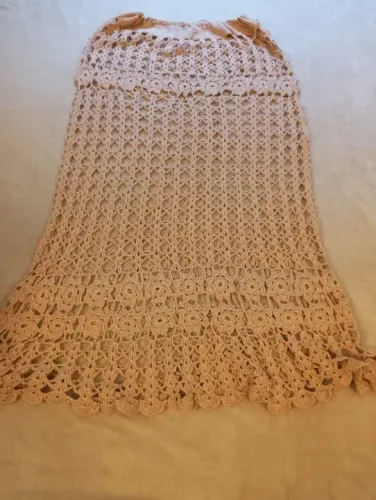 Saída  de praia crochê M longa