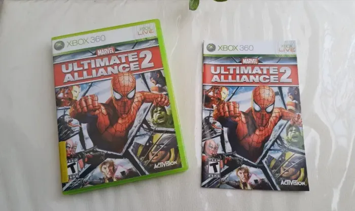 Jogo Marvel Ultimate Alliance 2 Xbox 360 Completo Impecável