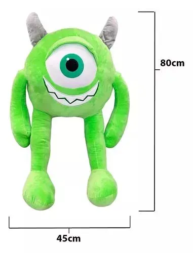 Pelúcia 80cm Gigante Mike Wazowski Monstros Sa Antialérgico