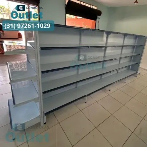 Prateleira para supermercados - Gondolas de parede/central