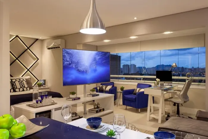 Loft moderno 1 quarto com varanda integrada e lazer completo - LED Barra Funda