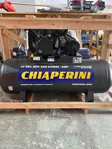 Compressor de Ar 250L Industrial 5HP 175 Libras  - Chiaperini (Novo)