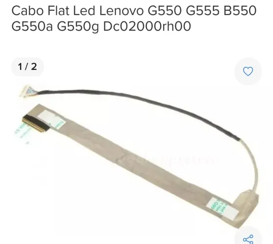 Cabo Flat Led Lenovo G550 G555 B550 G550a G550g Dc02000rh00