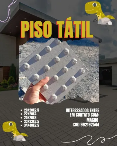 Piso Tátil para Acessibilidade - Diversas Medidas