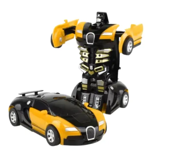 Miniatura Bugatti Robot Transformer Diversão Coleção 