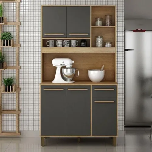 ARMÁRIO DE COZINHA DIRETO DA FÁBRICA 5 PORTAS + GAVETA = ENTREGA + MONTAGEM GRÁTIS!
