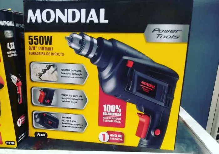 Furadeira mondial na promoção 